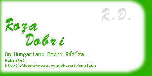 roza dobri business card